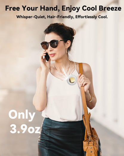 360° Rotatable Portable Mini Clip-on Fan，3-speed adjustable waist-clip fan;  ideal for outdoor activities.