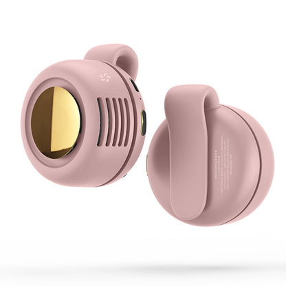 360° Rotatable Portable Mini Clip-on Fan，3-speed adjustable waist-clip fan;  ideal for outdoor activities.
