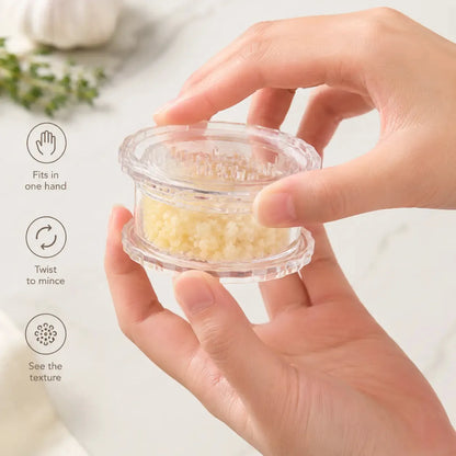 🔥2PCS Clear Manual Garlic Twister and Ginger Mincer Tool--Your great kitchen helper!